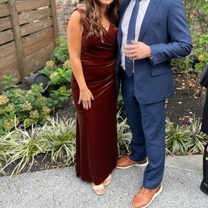 Revelry Dawson Rust Bridesmaid dress size 10